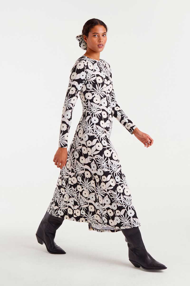 VESTIDO ESTAMPADO FLORES