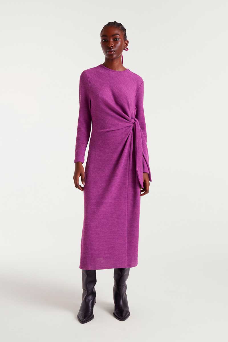 VESTIDO LARGO CANELE MAGENTA