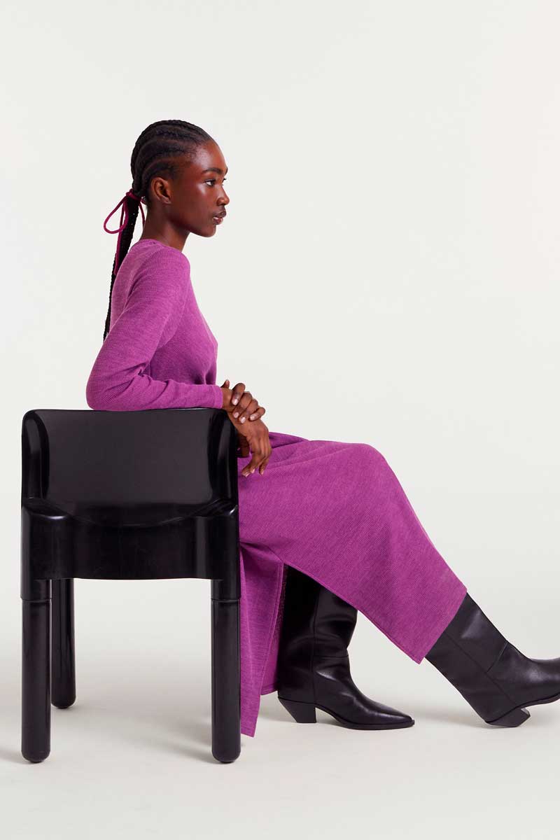 VESTIDO LARGO CANELE MAGENTA