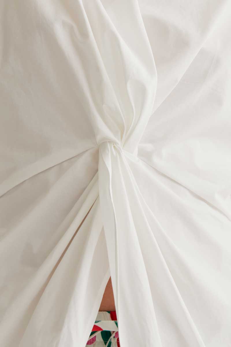 TOP DRAPEADO BLANCO
