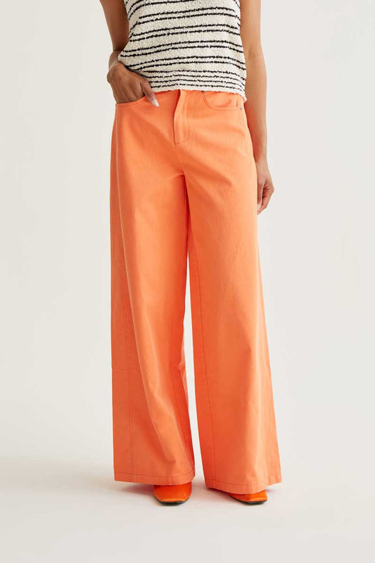 PANTALON ANCHO NARANJA