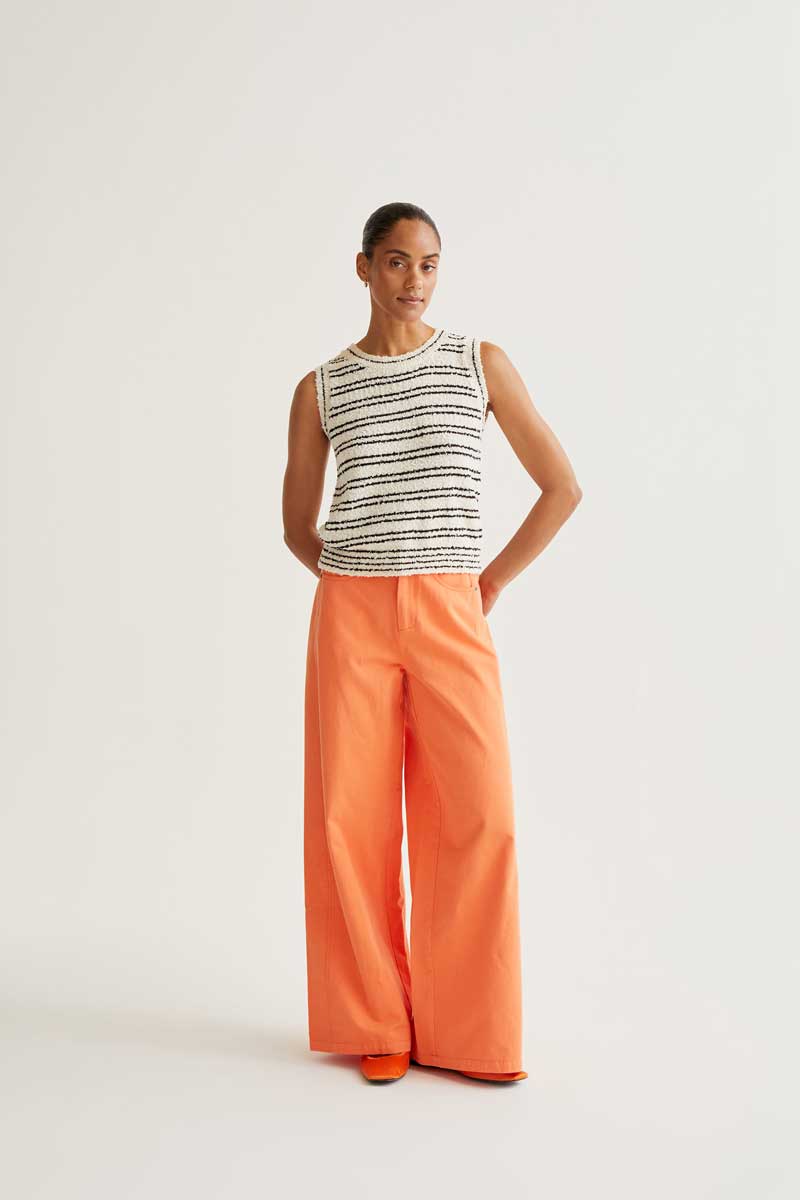 PANTALON ANCHO NARANJA