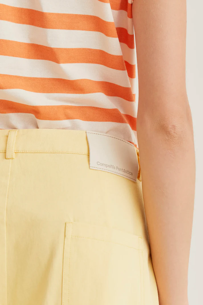 PANTALON ANCHO AMARILLO