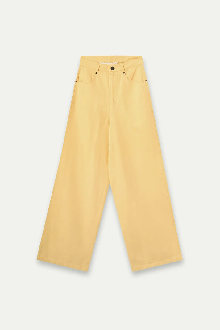 PANTALON ANCHO AMARILLO