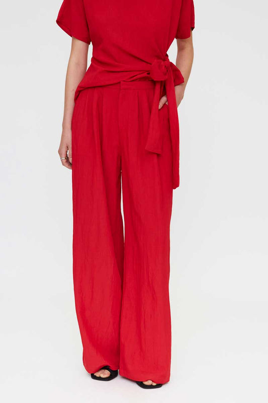 PANTALON ROJO FLUIDO