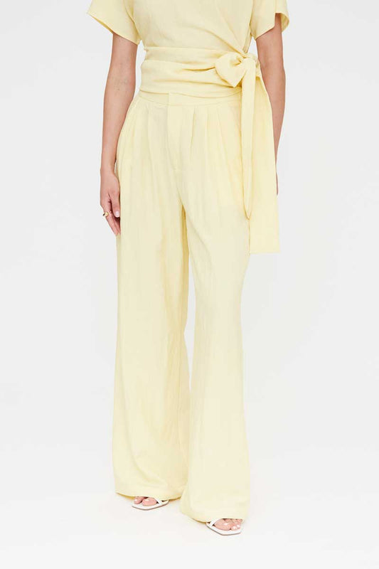 PANTALON AMARILLO CLARO FLUIDO
