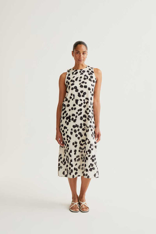 VESTIDO MIDI ESTAMPADO DALMATA