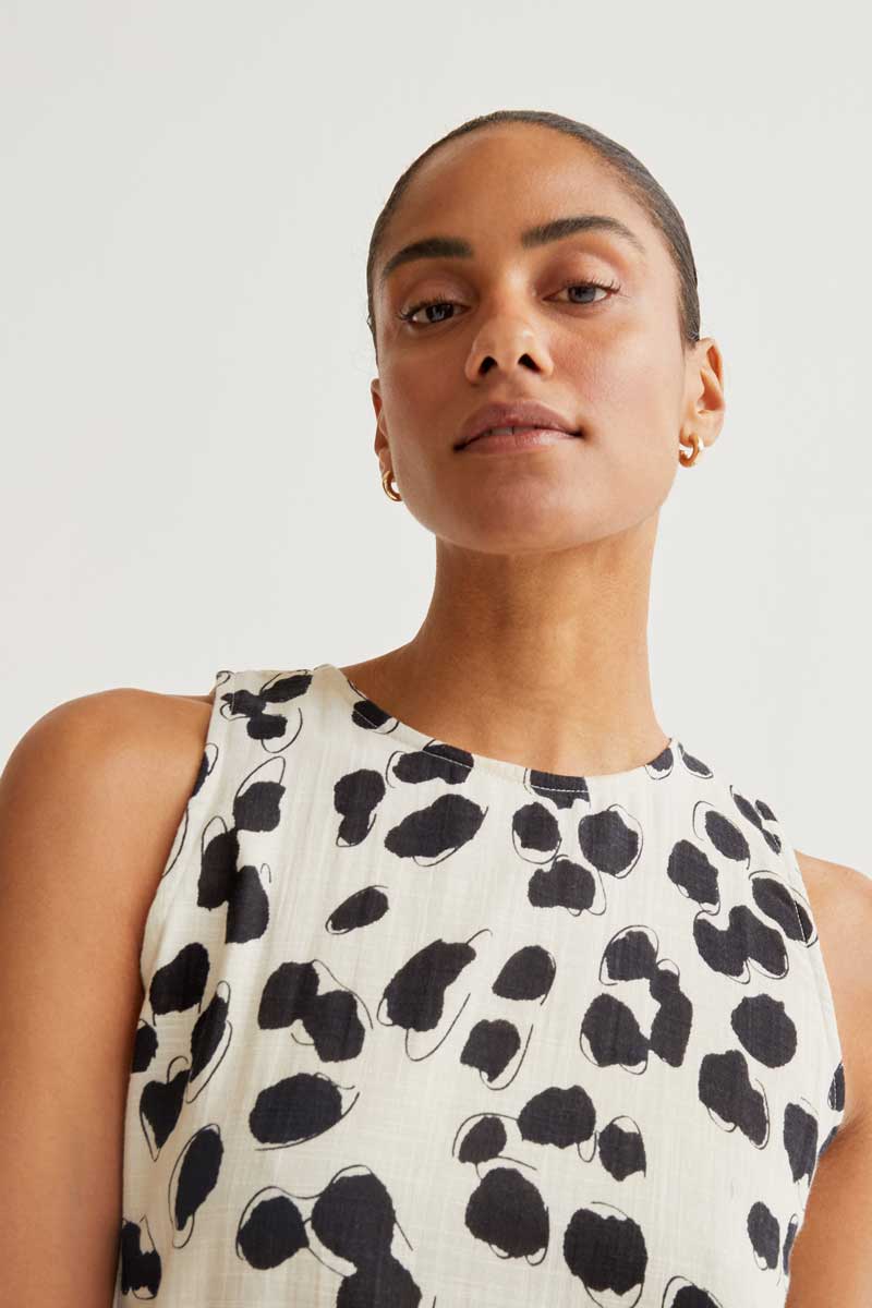 VESTIDO MIDI ESTAMPADO DALMATA