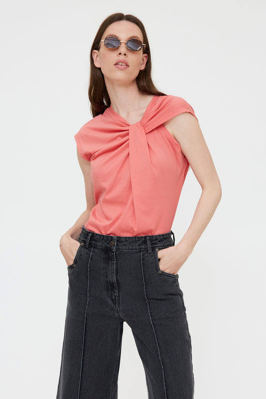 CAMISETA CORAL ANUDADA