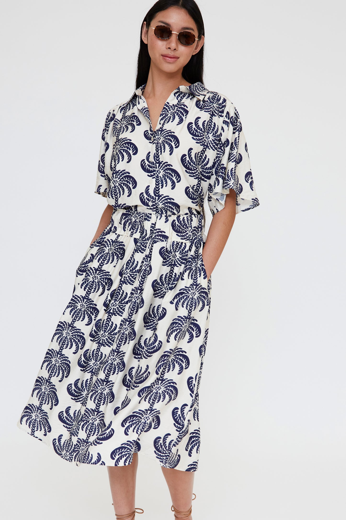 CAMISA ESTAMPADA PALMERAS