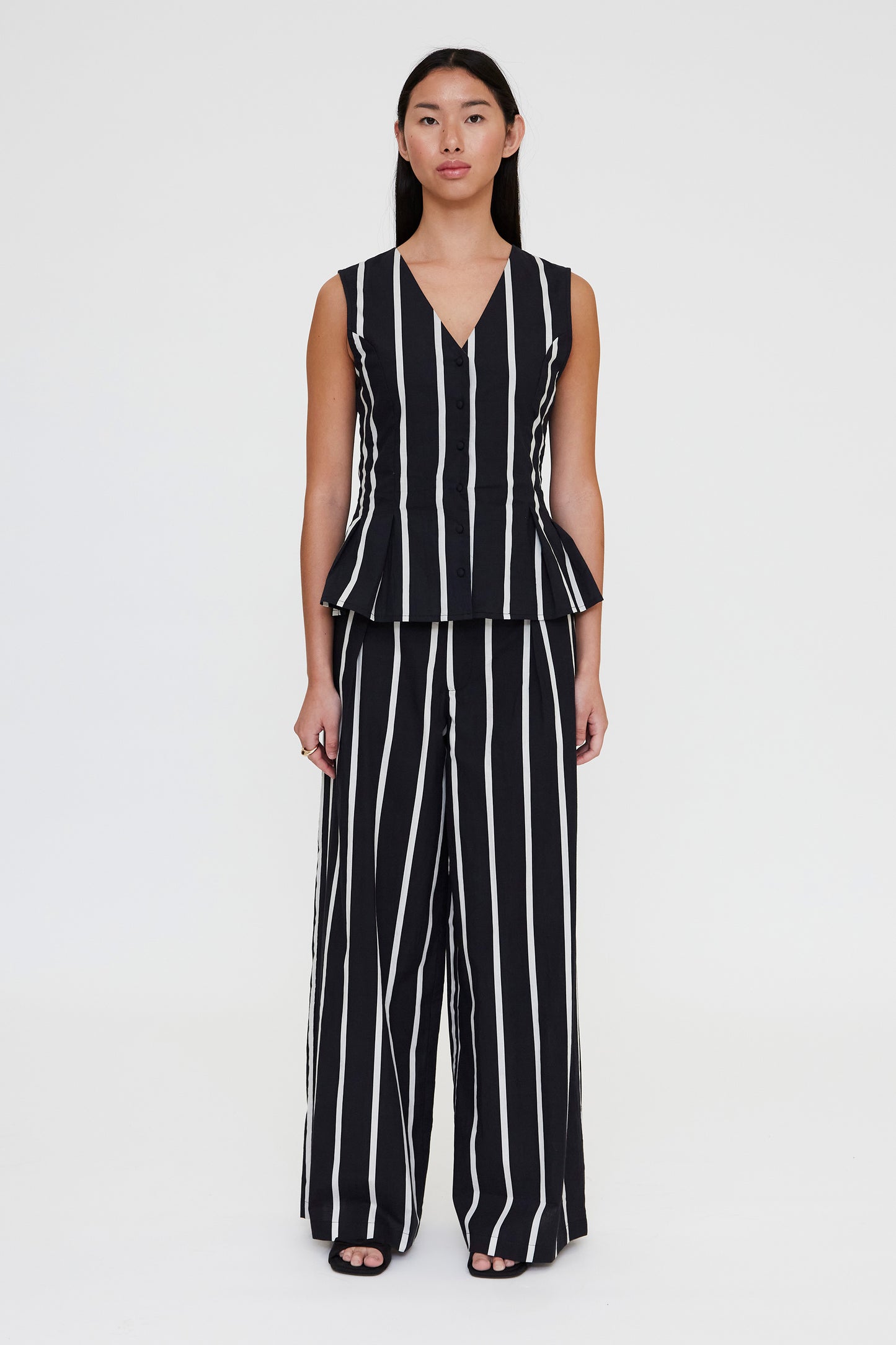 CHALECO ESTAMPADO RAYAS