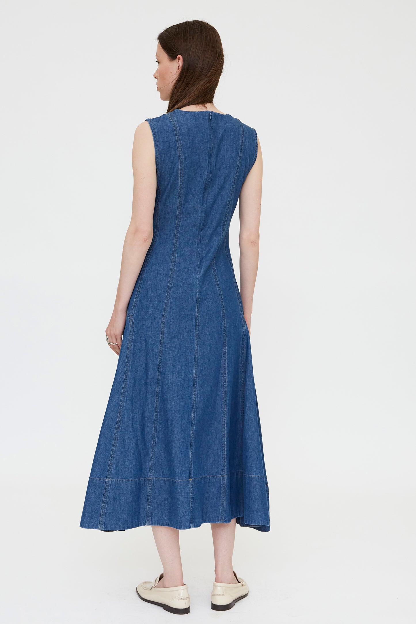 VESTIDO MIDI EVASÉ VAQUERO