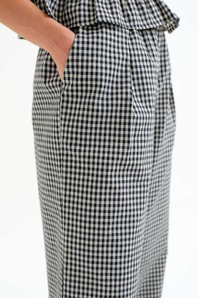 PANTALON CUADRTOS VICHY NEGRO