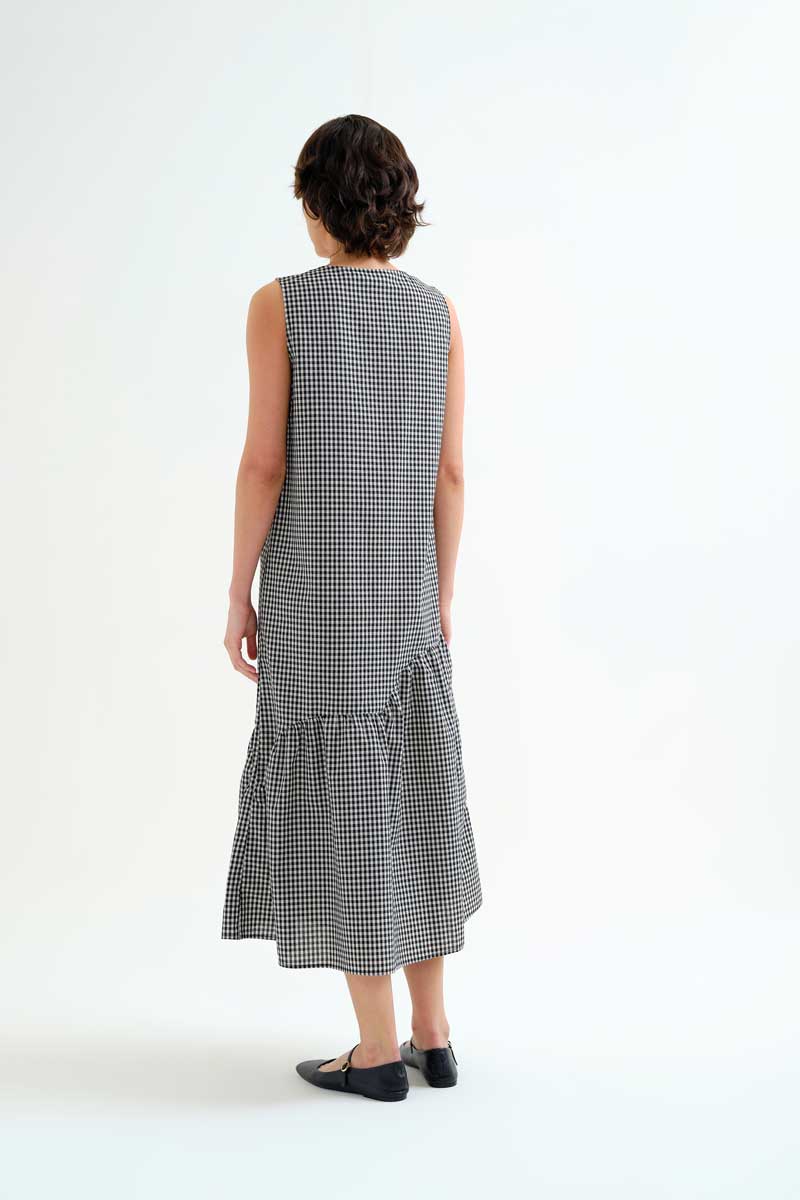 VESTIDO MIDI VICHI NEGRO