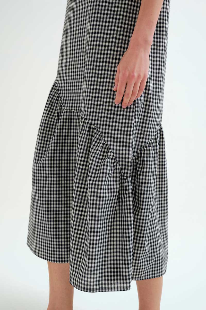 VESTIDO MIDI VICHI NEGRO