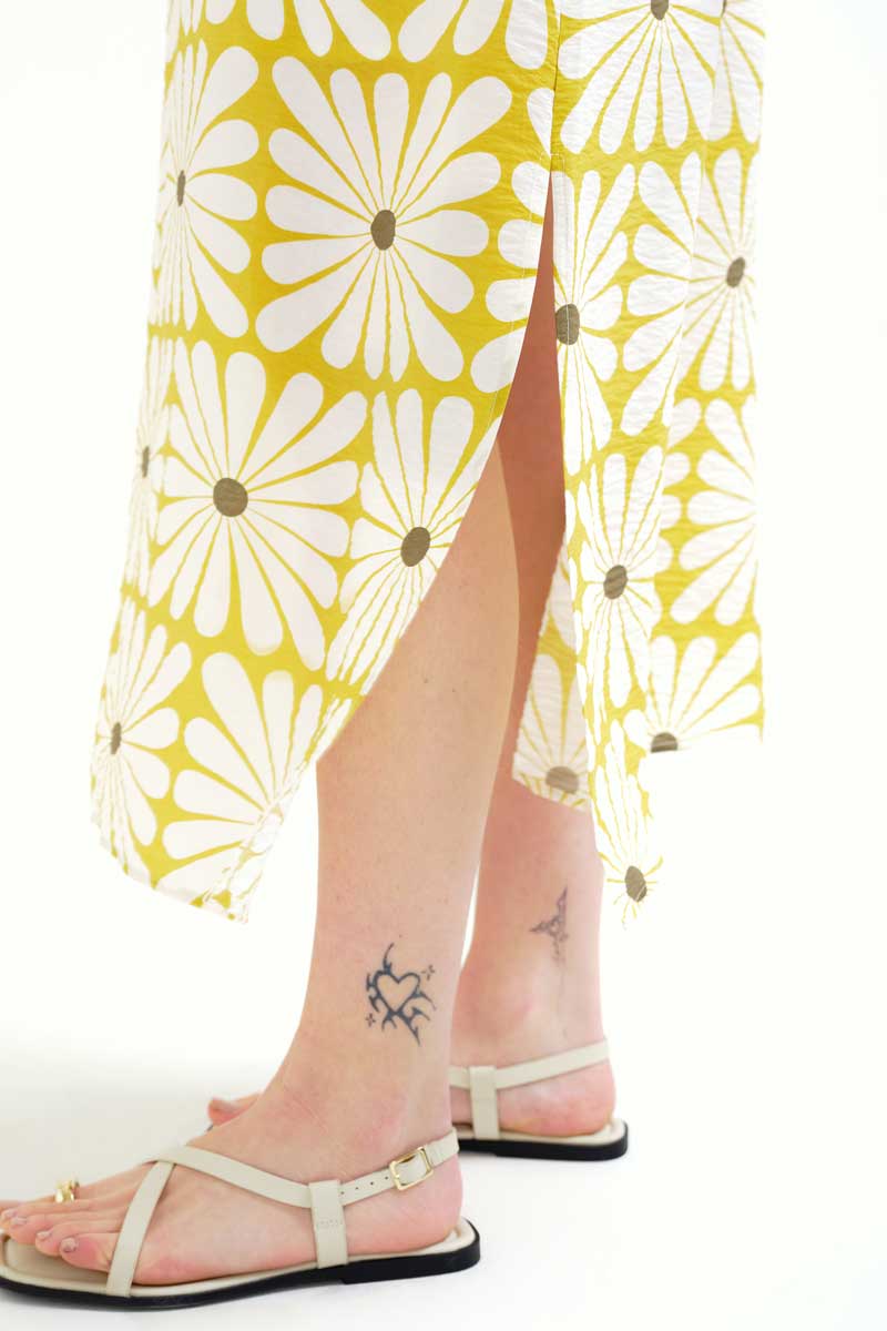 VESTIDO LARGO ESTAMPADO FLORES