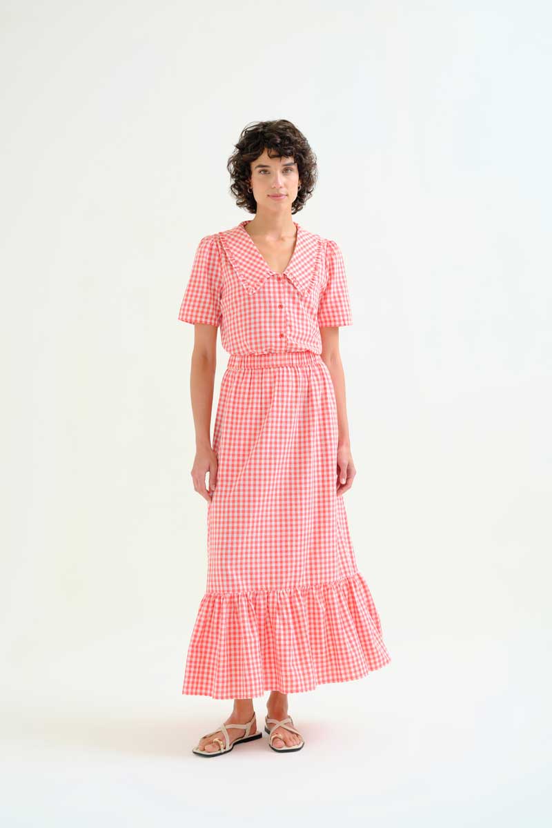 CAMISA CUADROS VICHY ROJO