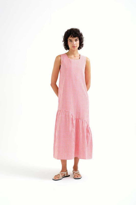VESTIDO MIDI VICHI ROJO