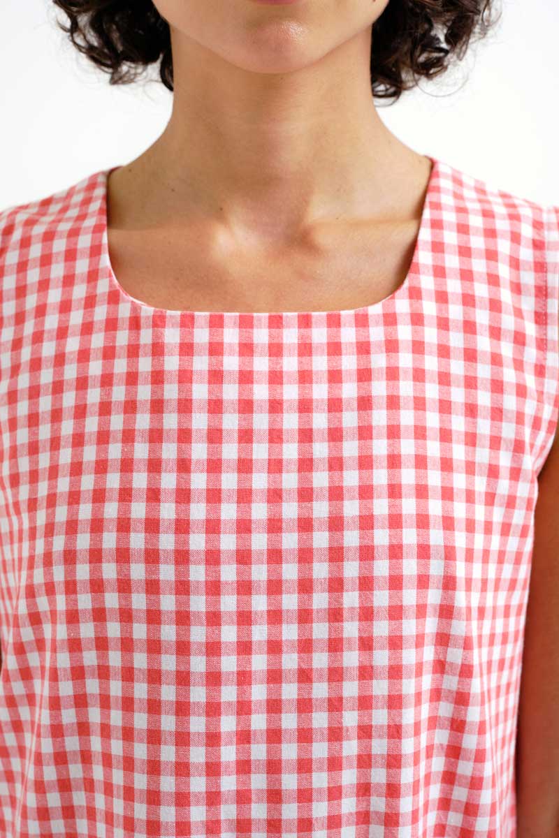 VESTIDO MIDI VICHI ROJO