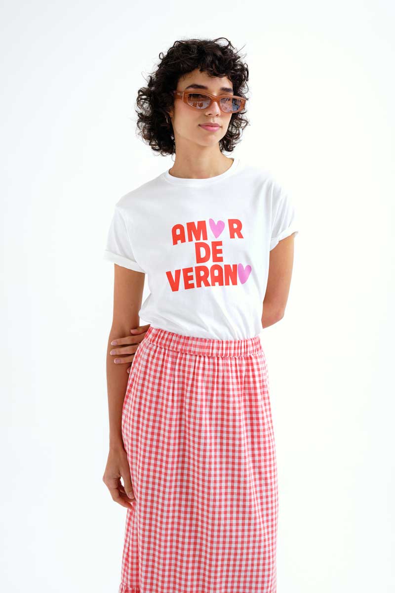 CAMISETA CON ESTAMPADO AMOR DE VERANO