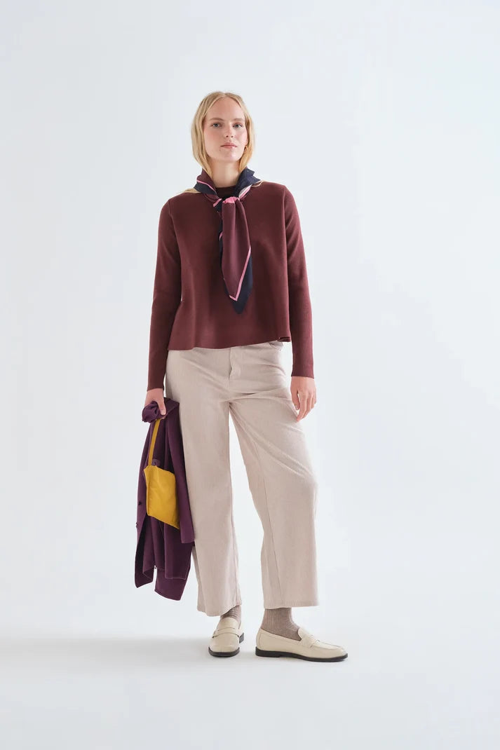 JERSEY BASICO MARRON