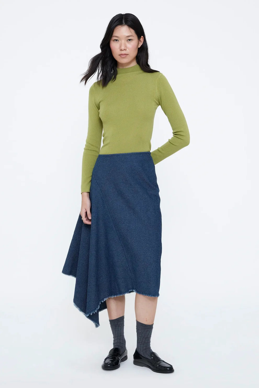 FALDA MIDI VAQUERA