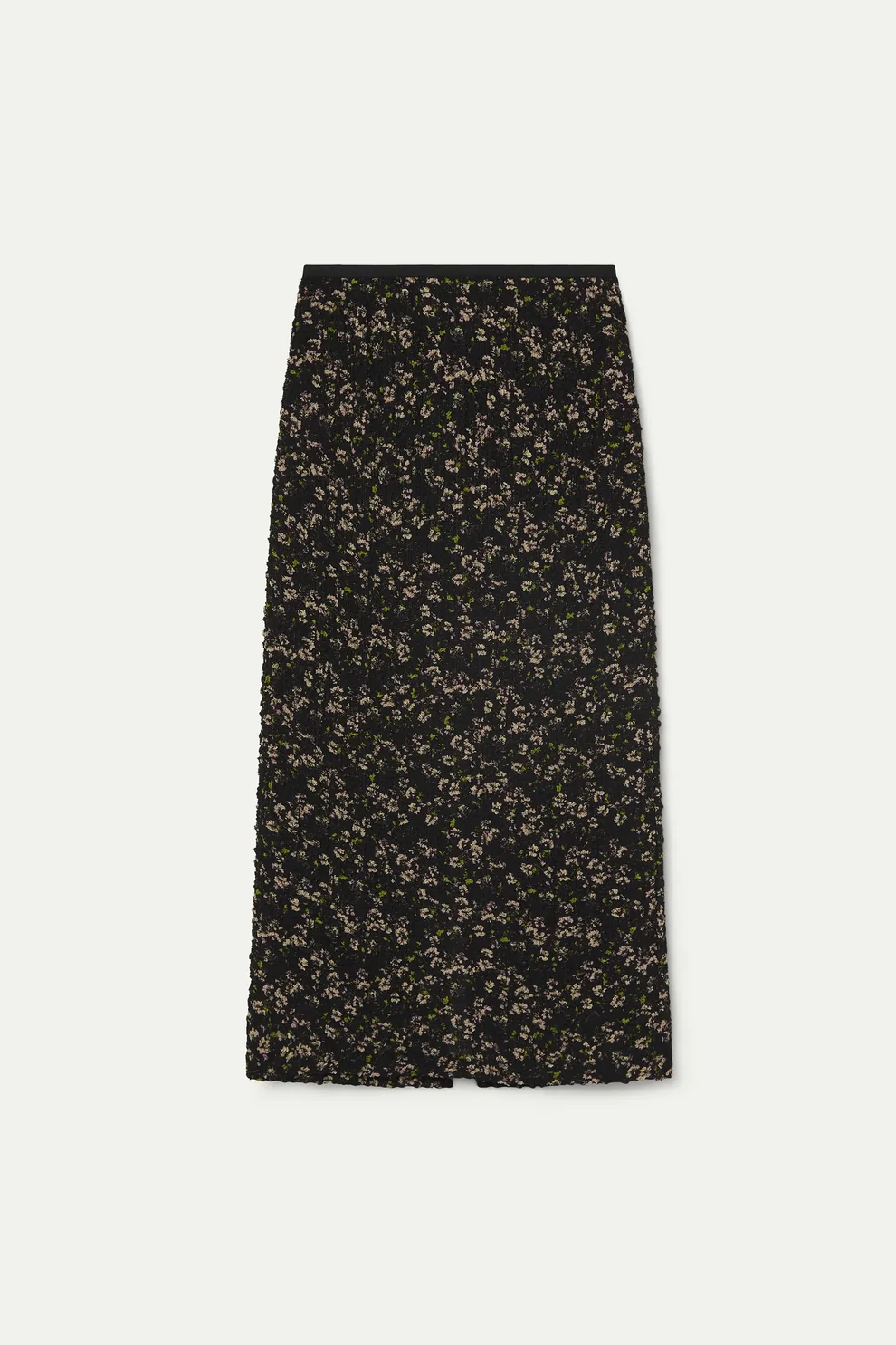 FALDA MIDI ESTAMPADA FLORES