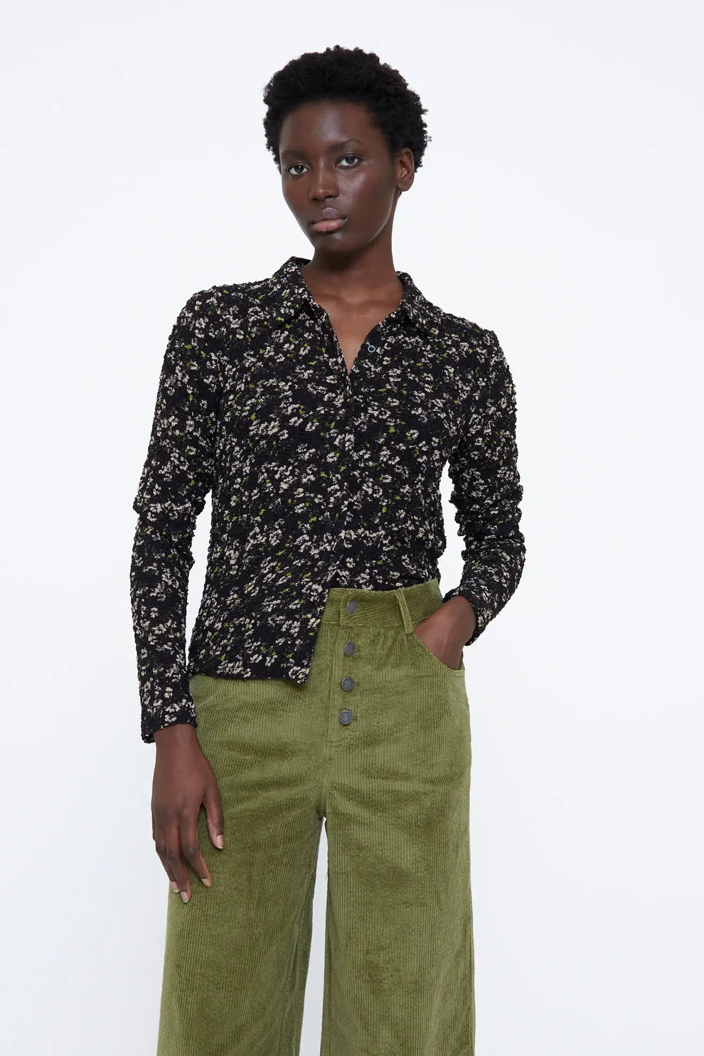 CAMISA ESTAMPADA DE FLORES