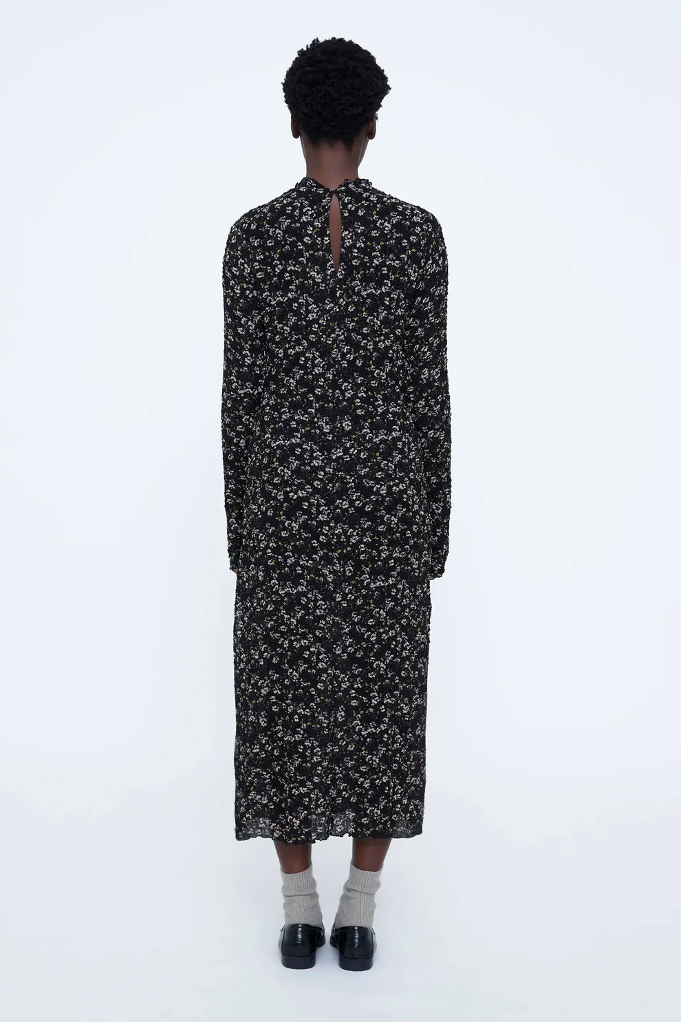 VESTIDO MIDI ESTAMPADO FLORES