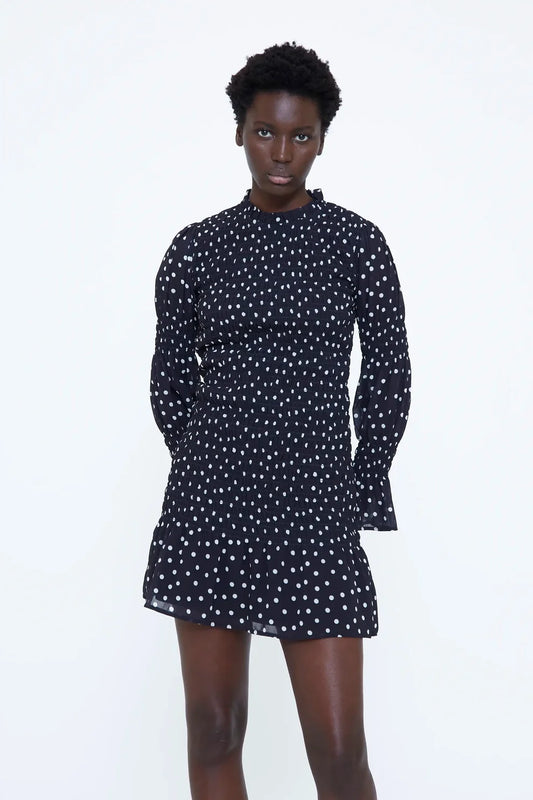 VESTIDO CORTO LUNARES