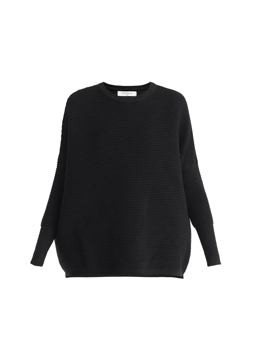 JERSEY OVERSIZE CANALÉ NEGRO