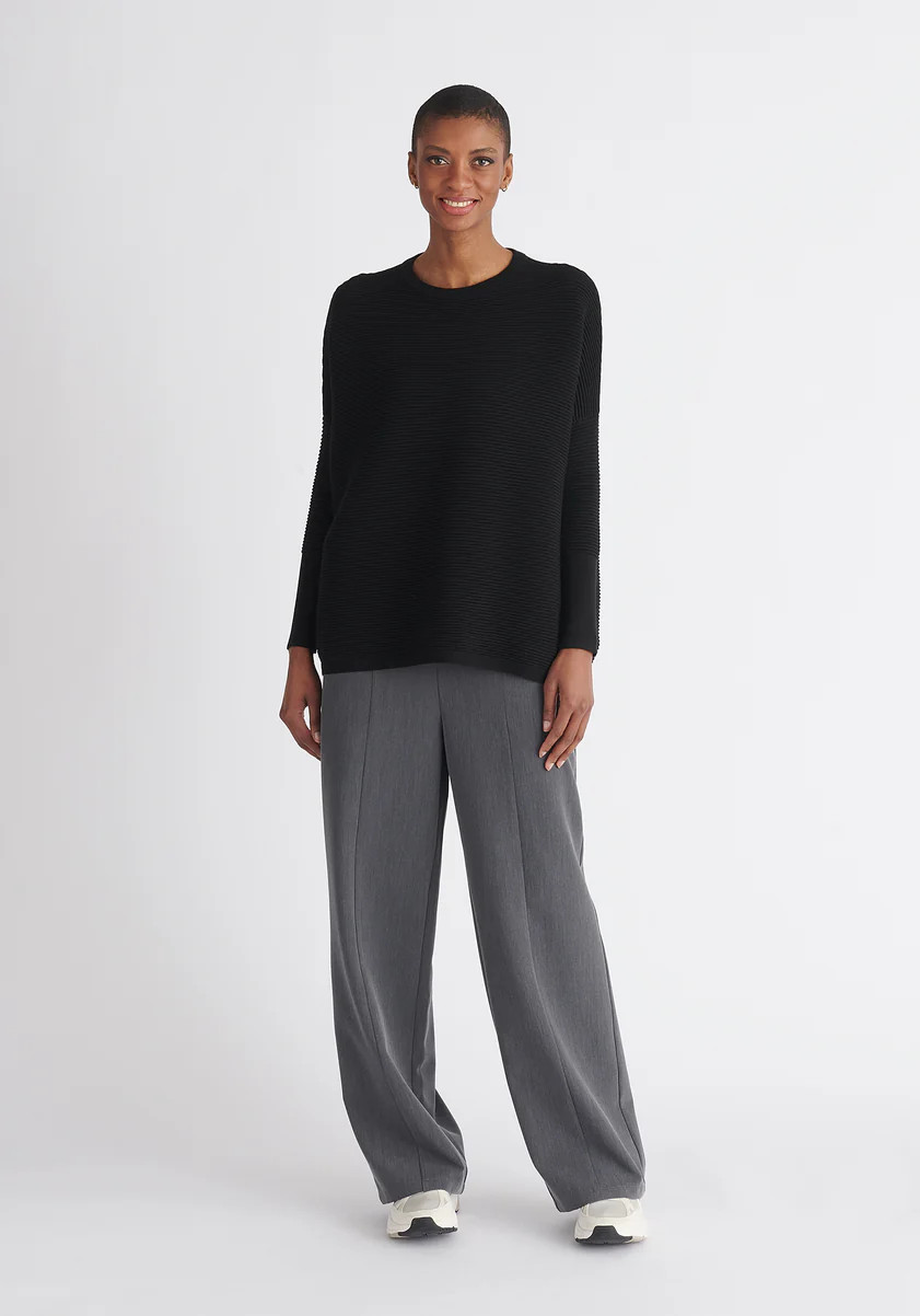 JERSEY OVERSIZE CANALÉ NEGRO