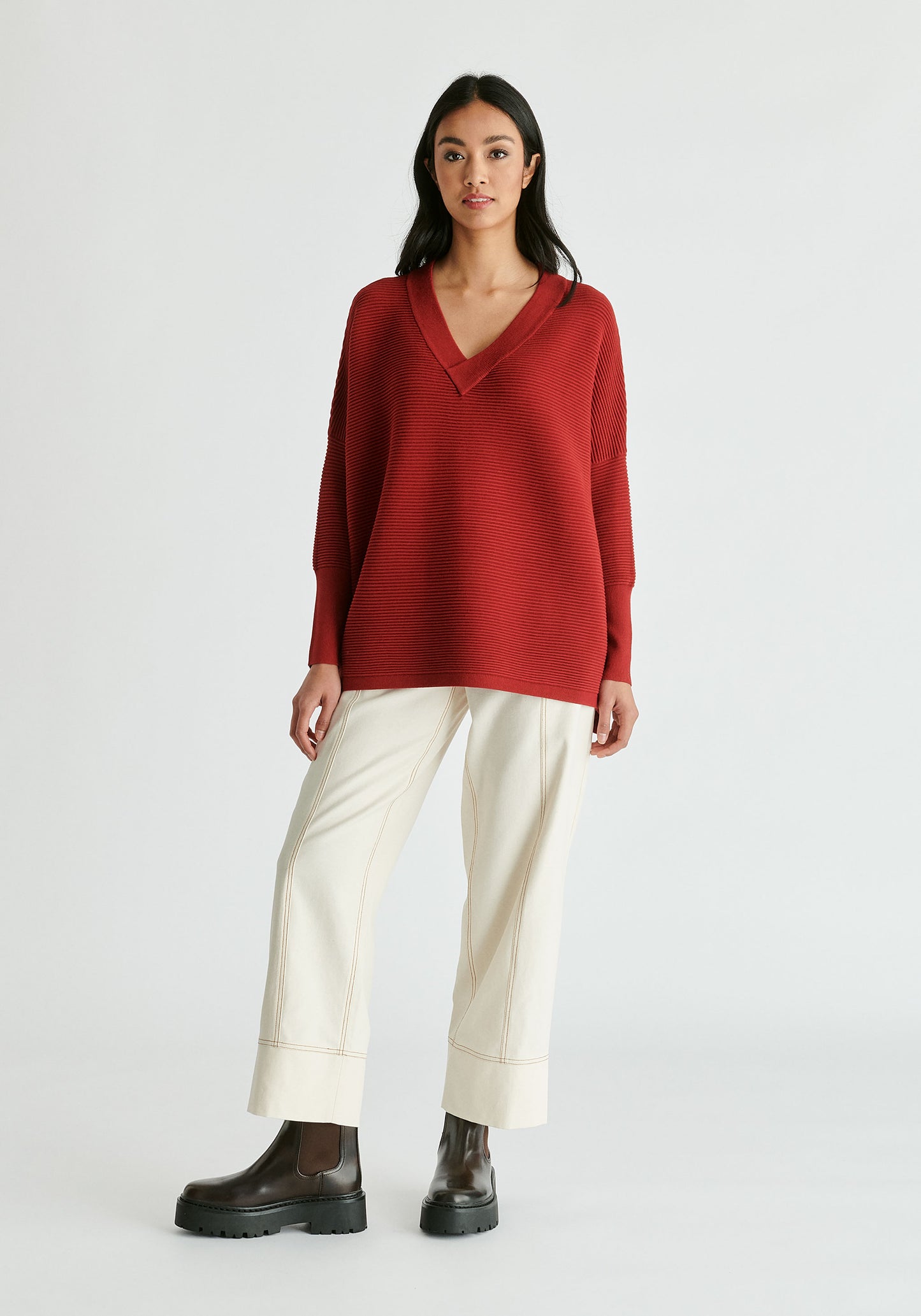 JERSEY OVERSIZE CANALE BURDEOS