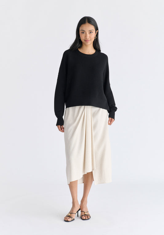 JERSEY CORTO DE CANALE NEGRO