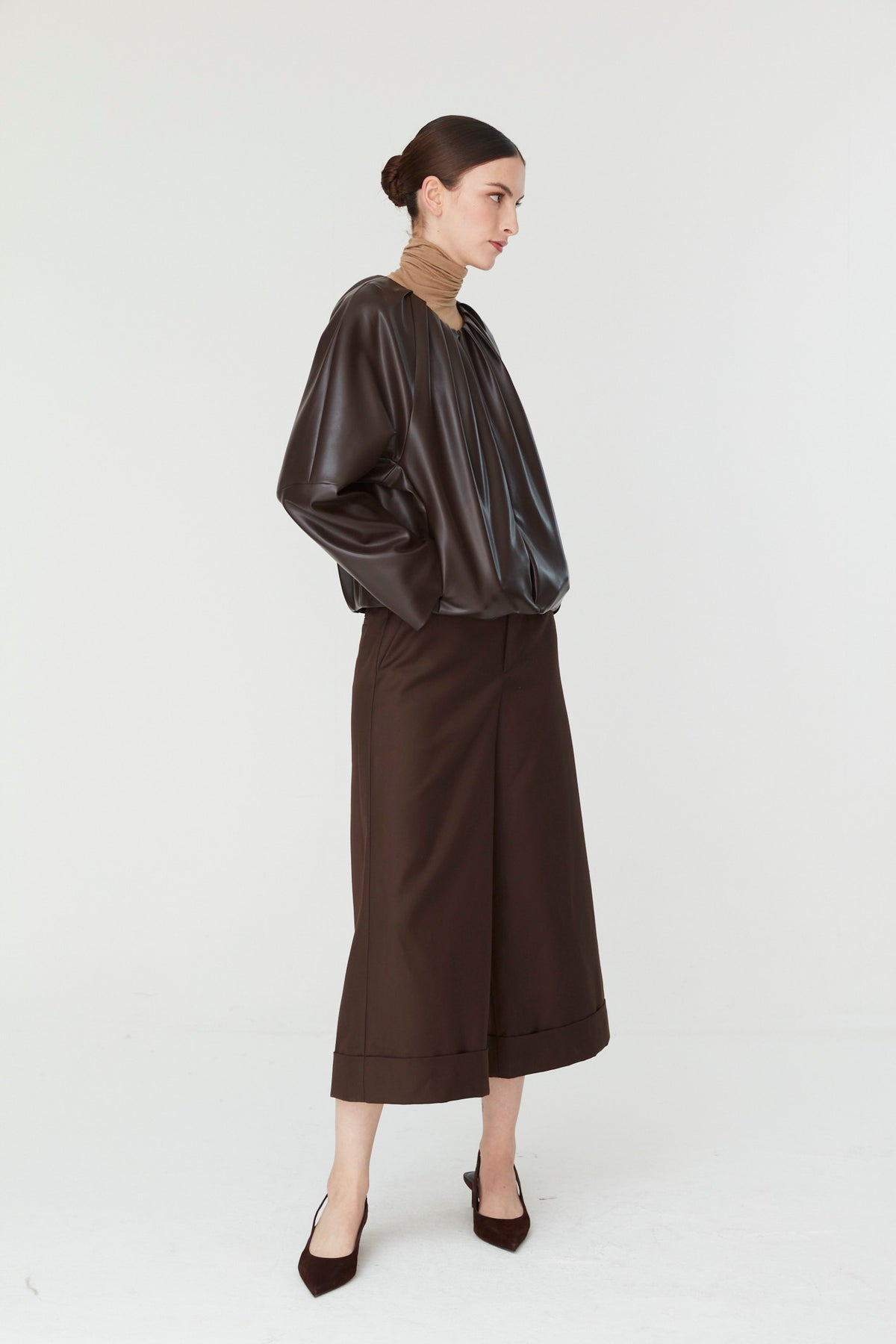 PANTALON CULOTTE MARRON
