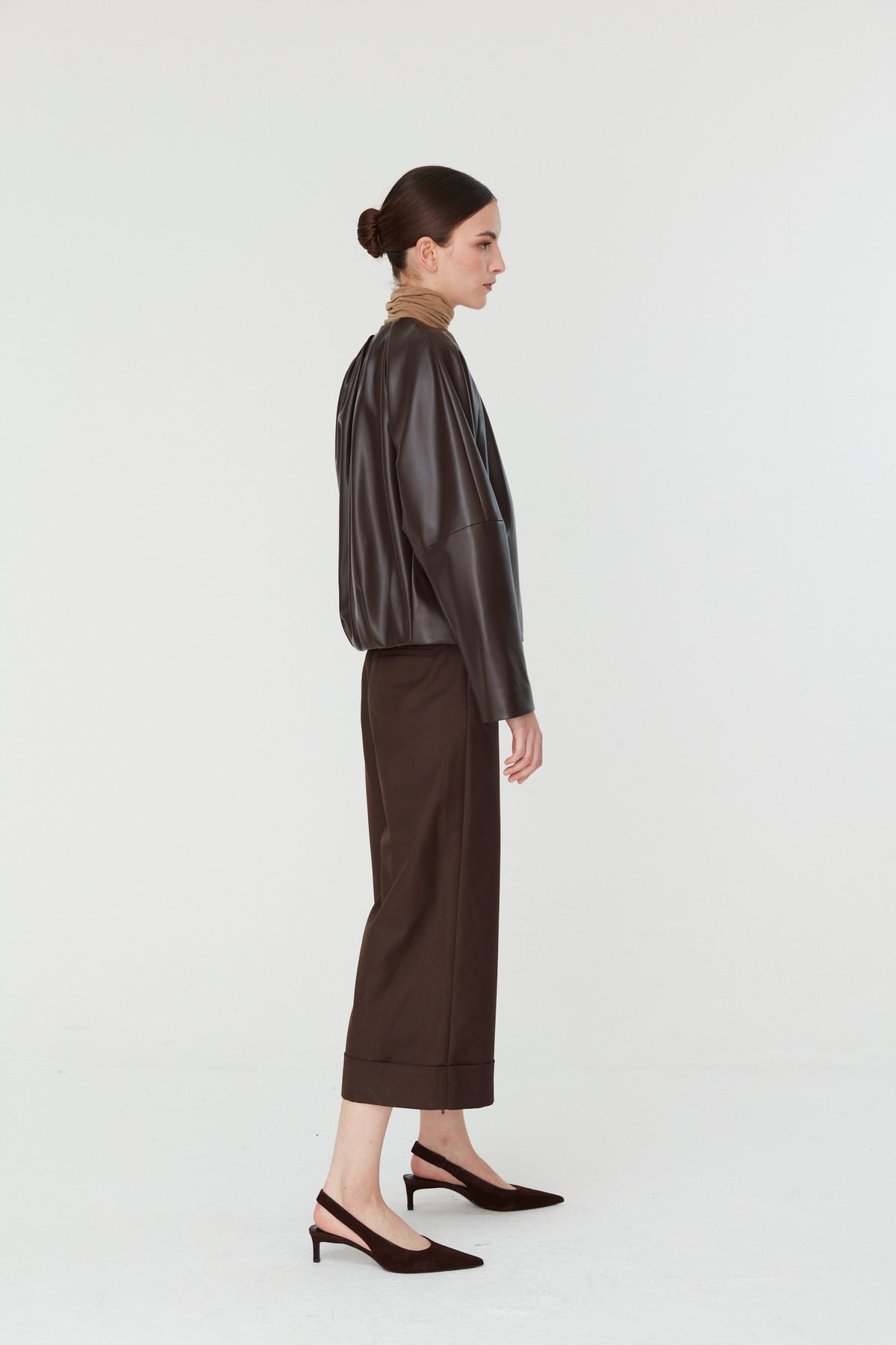 PANTALON CULOTTE MARRON