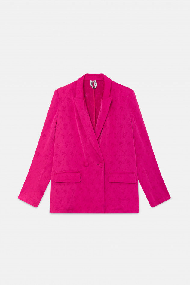 BLAZER FLUIDA EN JACQUARD ROSA