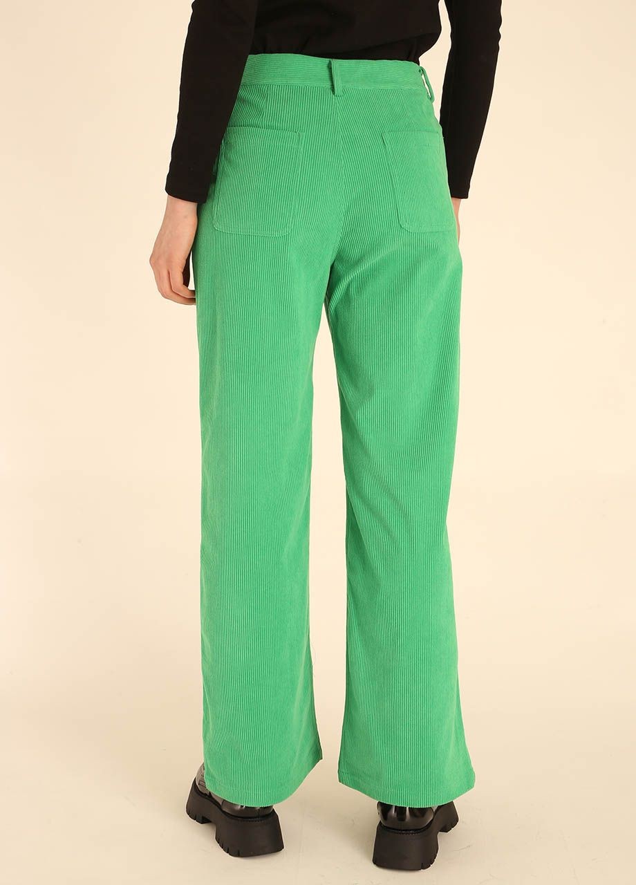 CORDUROY LONG TROUSERS GREEN