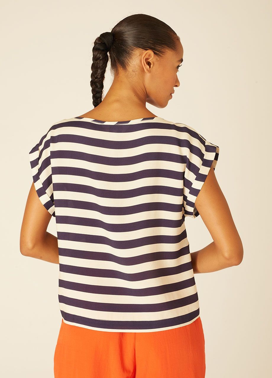 BLUSA DE RAYAS MARINERA